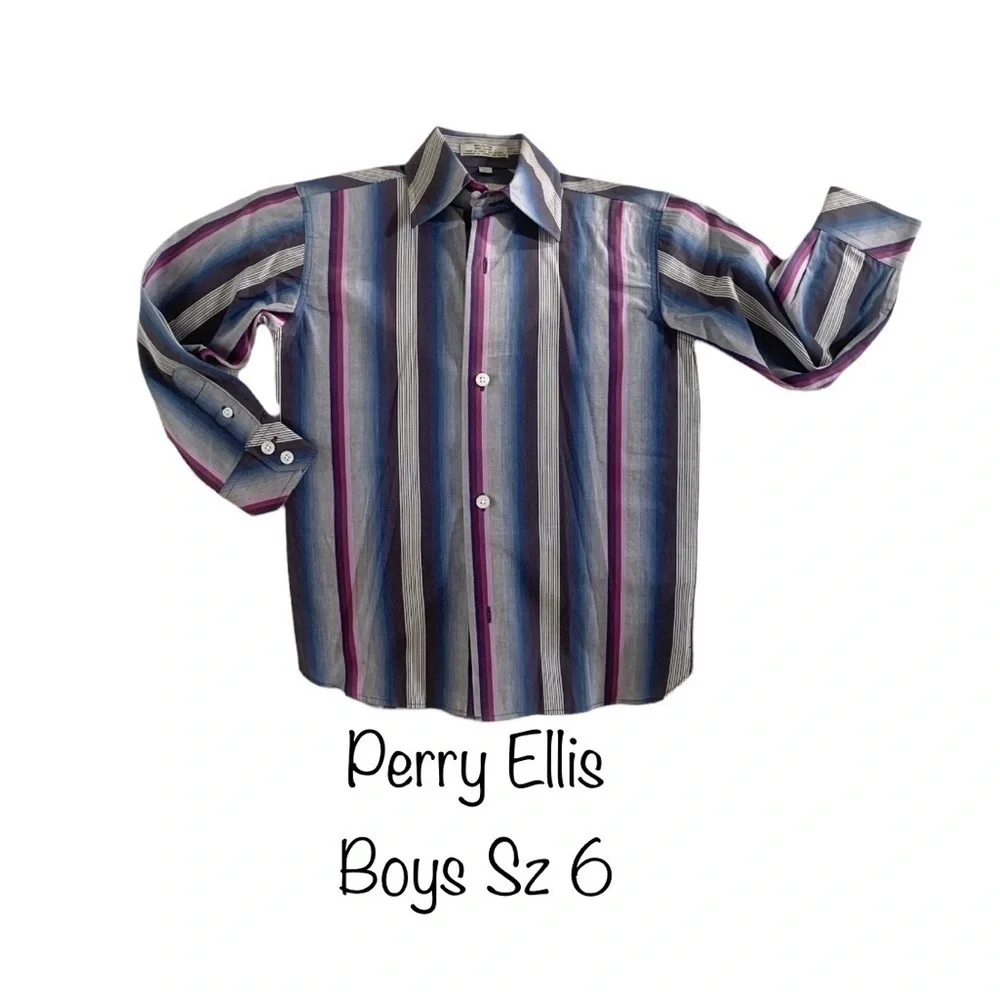 ⭐️BOYS dress shirt by Perry Ellis size 6